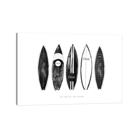 Dior Surfboards Art Print by Mercedes Lopez Charro 